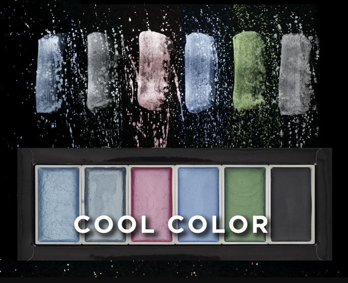 Semi-Dry Pearlescent Watercolor Set