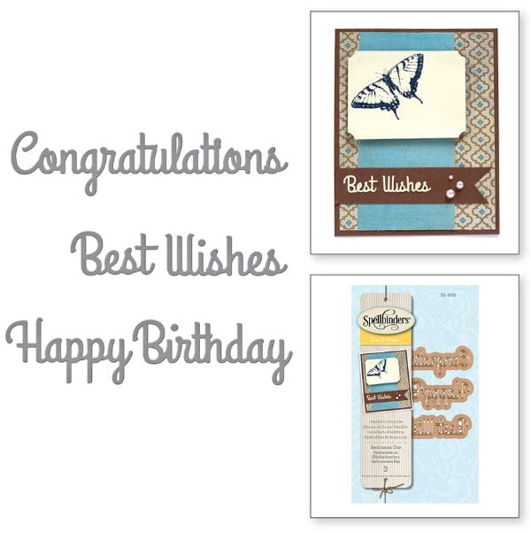 Spellbinders Sentiments 1 Die D Lites