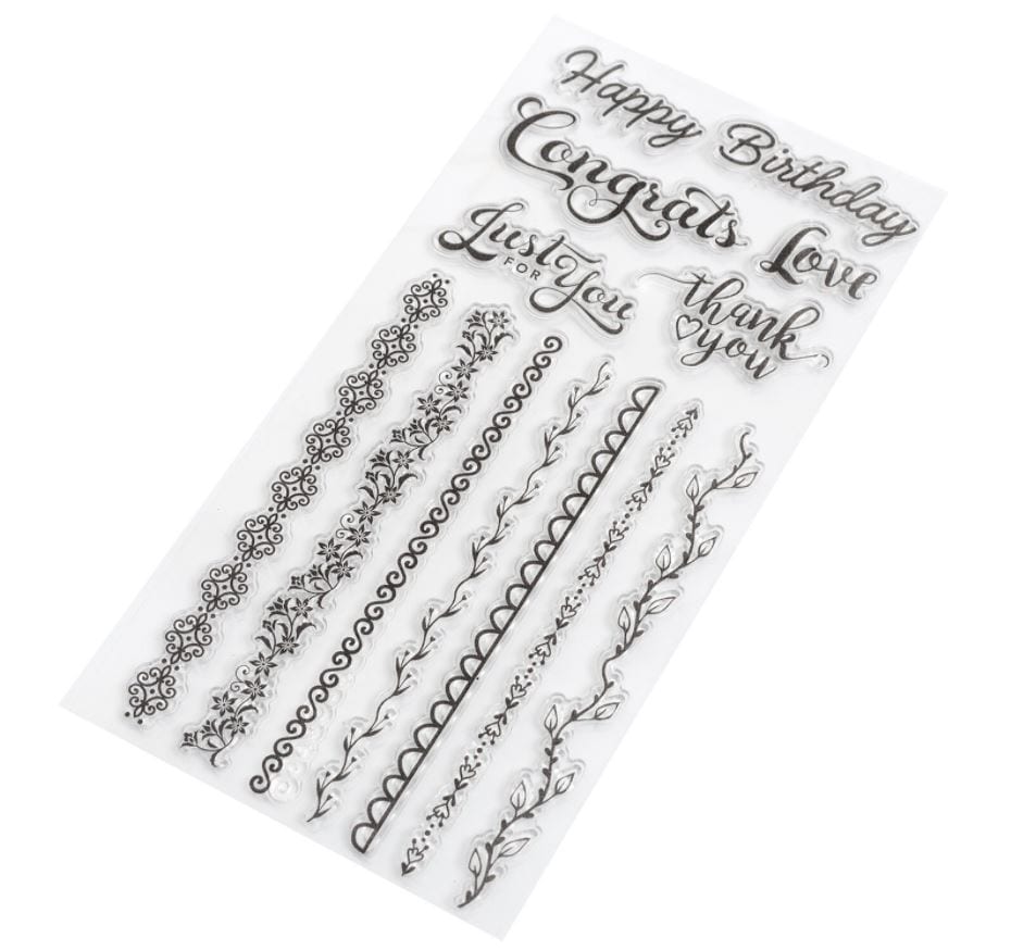 Recollections Sentiments and Borders Stamp Set