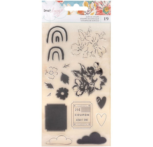 American Crafts She's Magic Dear Lizzy Clear Stamps