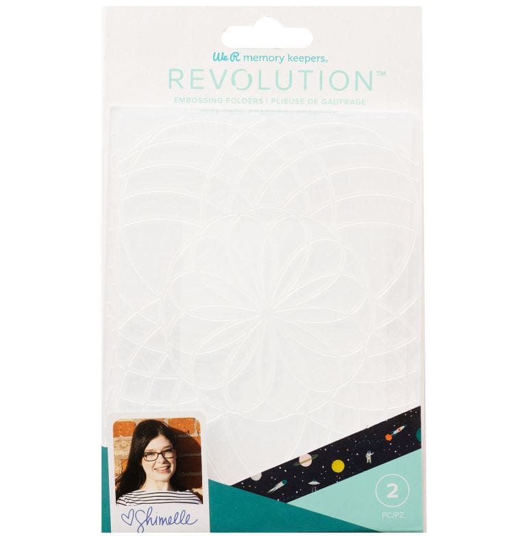 We R Memory Keepers Shimelle 2pcs Embossing Folders