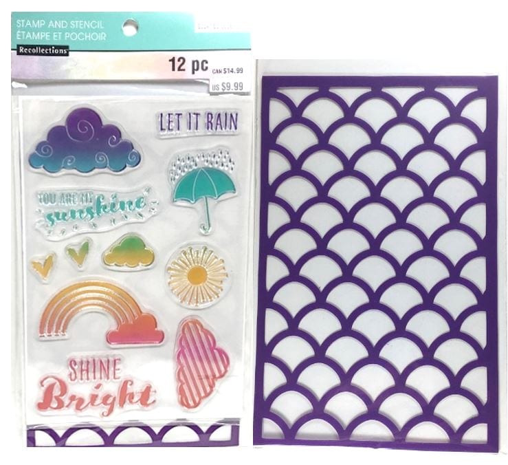 Recollections Shine Bright Stamps and Stencil