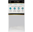 Silver Deco Foil Transfer Sheets 6"X12" 20/Pkg Value Pack