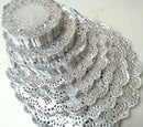 Large Silver Paper Doilies - Classic (Available Sizes: 7.5" - 10.5")