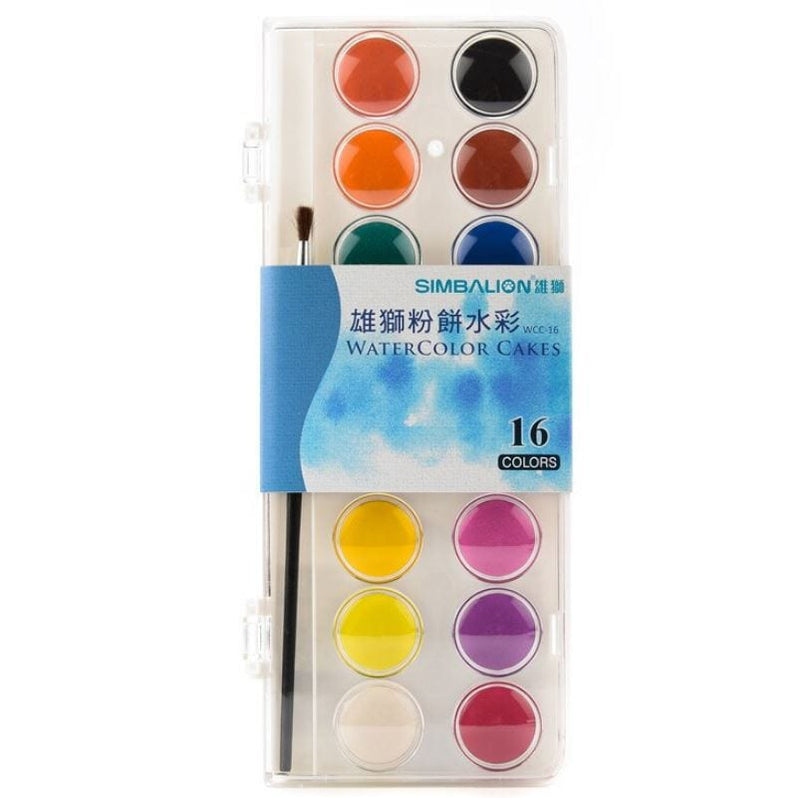 Simbalion Watercolor Cakes 16 Colors