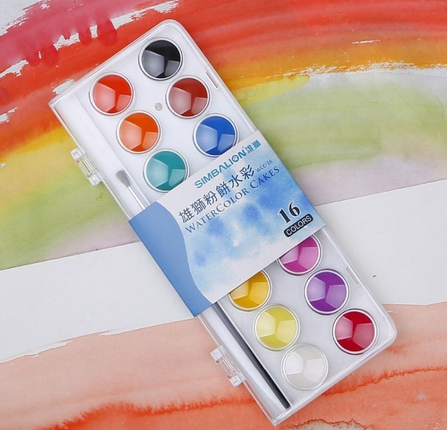 Simbalion Watercolor Cakes 16 Colors