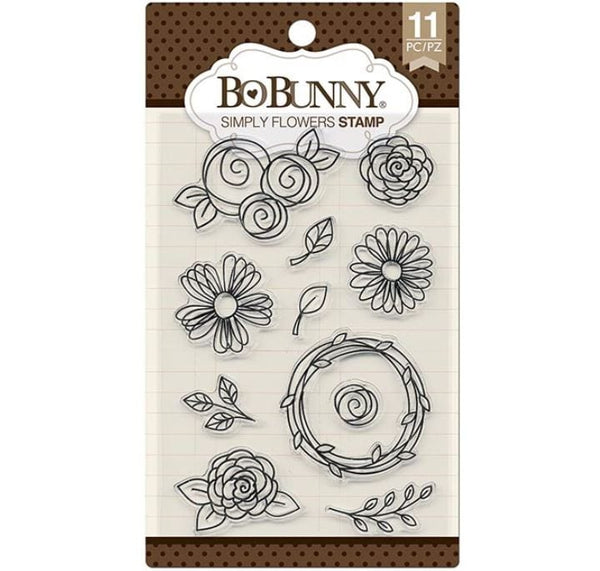 BoBunny Simply Flowers Stamps