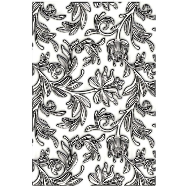 Sizzix Mini Botanicals 3-D Texture Fades Embossing Folder by Tim Holtz