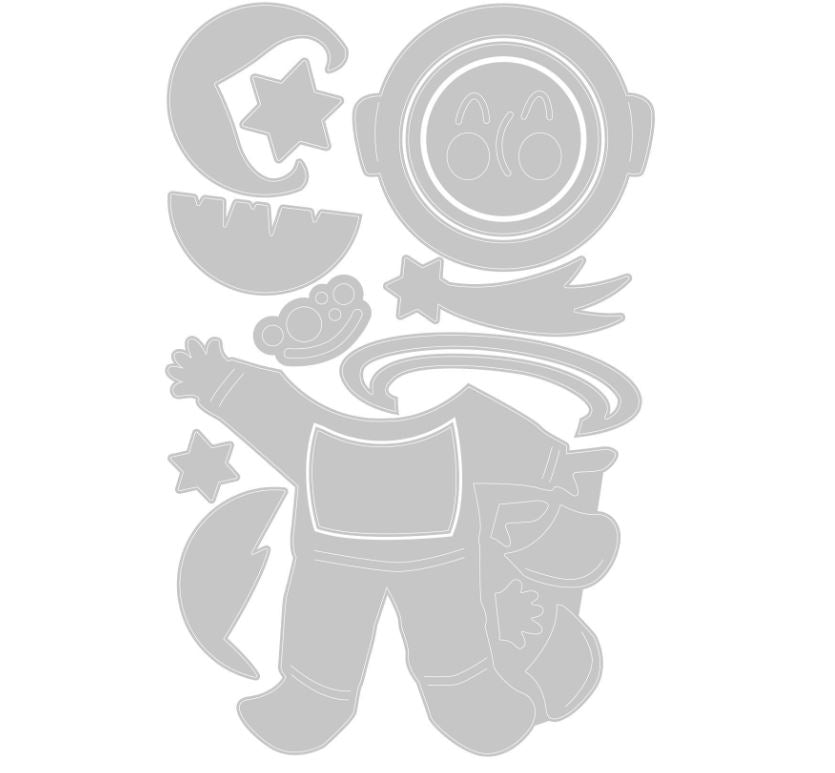 Sizzix Astronaut Thinlits Die Set 13PK by Olivia Rose
