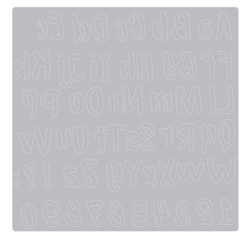 Sizzix Bold Brush Alphabet Thinlits Die by Sophie Guilar
