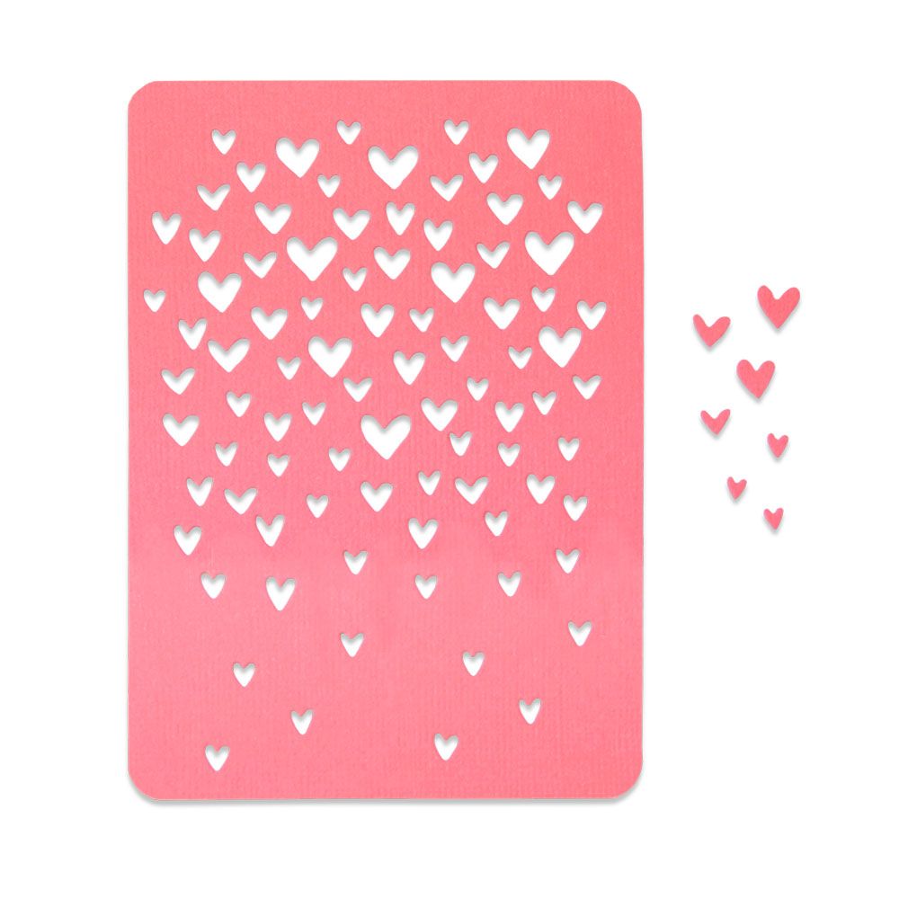 Sizzix Drifting Hearts Thinlits Die Set by Olivia Rose