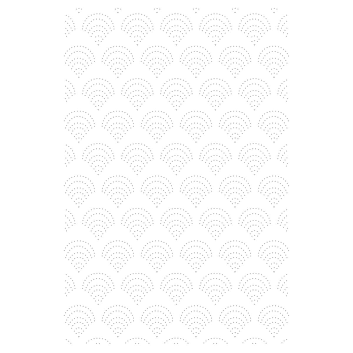 Sizzix Fan Tiles Multi-Level Textured Impressions Embossing Folder by Jennifer Ogborn