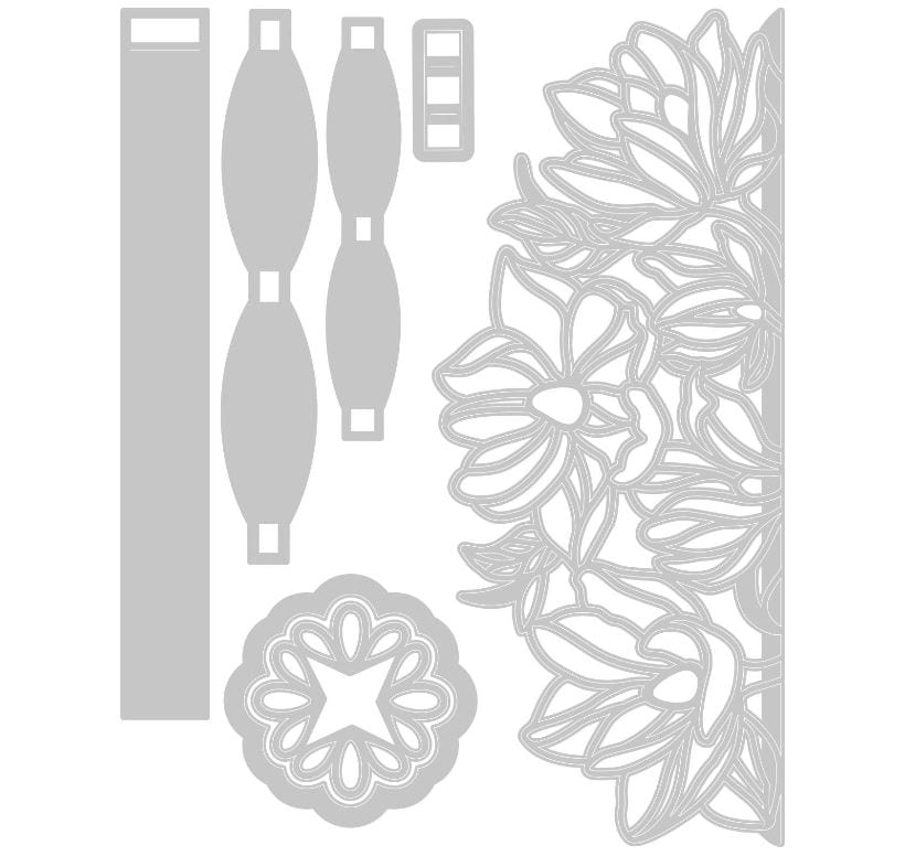 Sizzix Floral Wrap Thinlits Die Set 7pk
