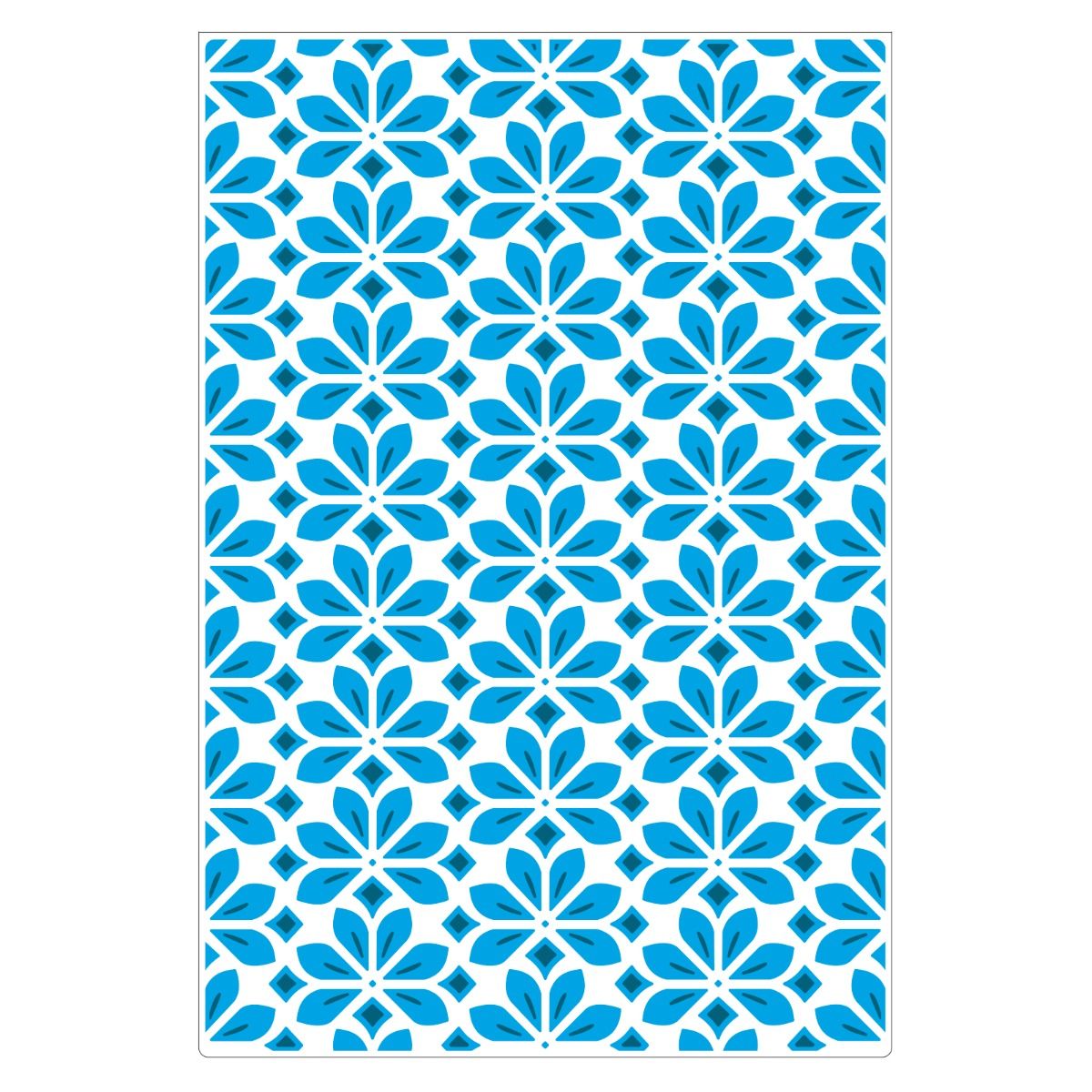 Sizzix Flower Power Multi-Level Textured Impressions Embossing Folder by Jennifer Ogborn