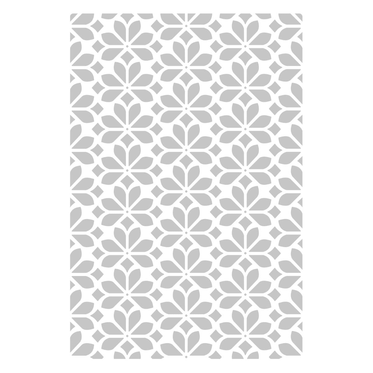 Sizzix Flower Power Multi-Level Textured Impressions Embossing Folder by Jennifer Ogborn
