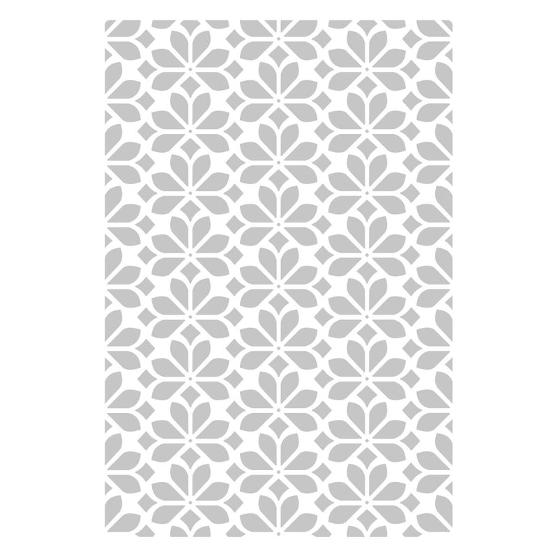 Sizzix Flower Power Multi-Level Textured Impressions Embossing Folder by Jennifer Ogborn
