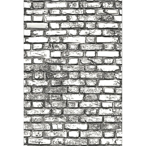 Sizzix Mini Brickwork 3-D Texture Fades Embossing Folder by Tim Holtz