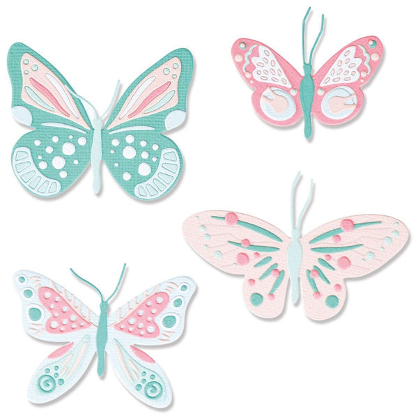 Sizzix Patterned Butterflies Thinlits Die Set 29PK by Jenna Rushforth