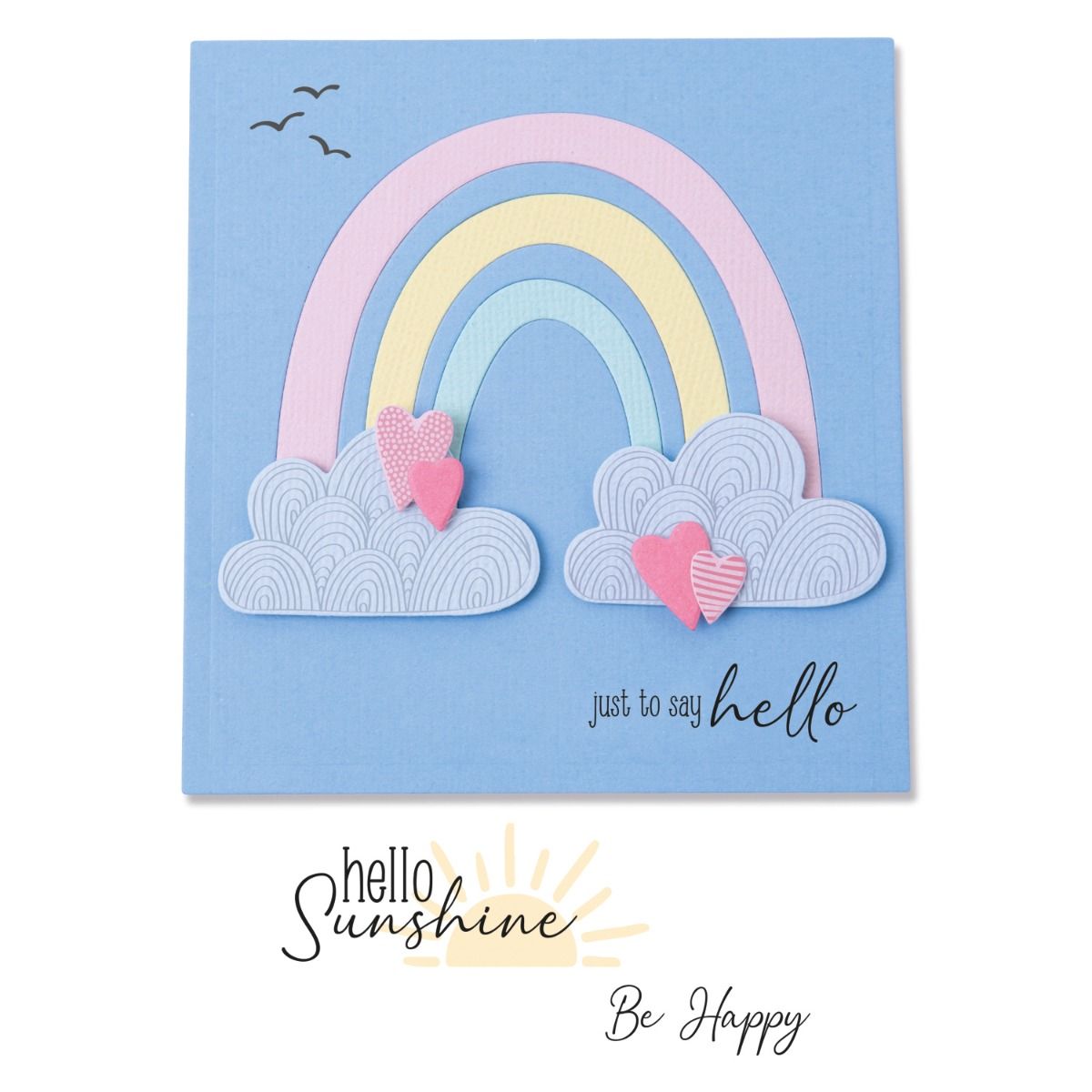 Sizzix Rainbow Joy Framelits Die Set 5/Pk with 12/Pk Stamps by Lisa Jones