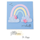 Sizzix Rainbow Joy Framelits Die Set 5/Pk with 12/Pk Stamps by Lisa Jones