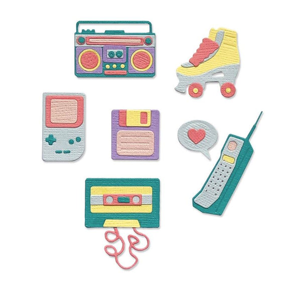 Sizzix Retro Throwback Thinlits Die 8PK by Jenna Rushforth