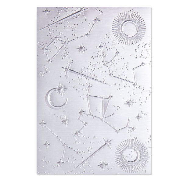 Sizzix Starscape 3D Textured Impressions Embossing Folder by Kath Breen