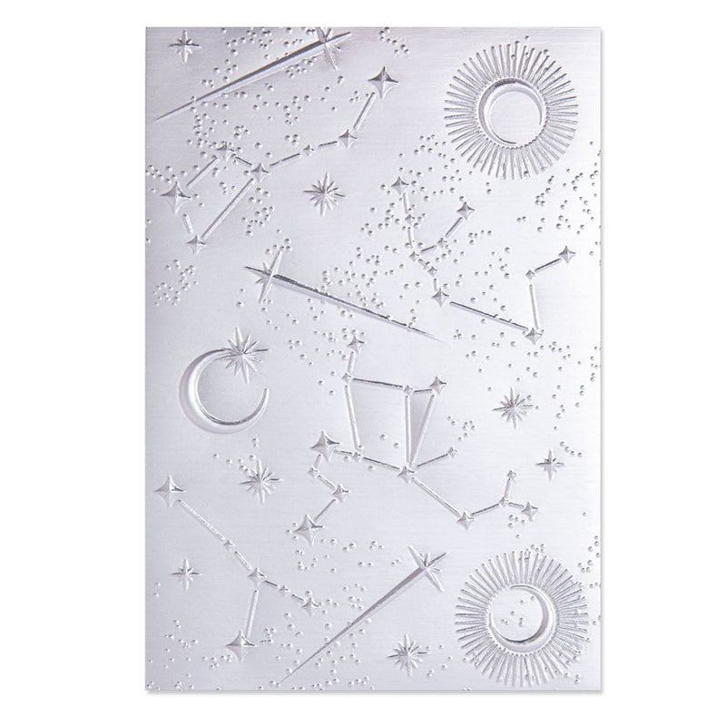 Sizzix Starscape 3D Textured Impressions Embossing Folder by Kath Breen