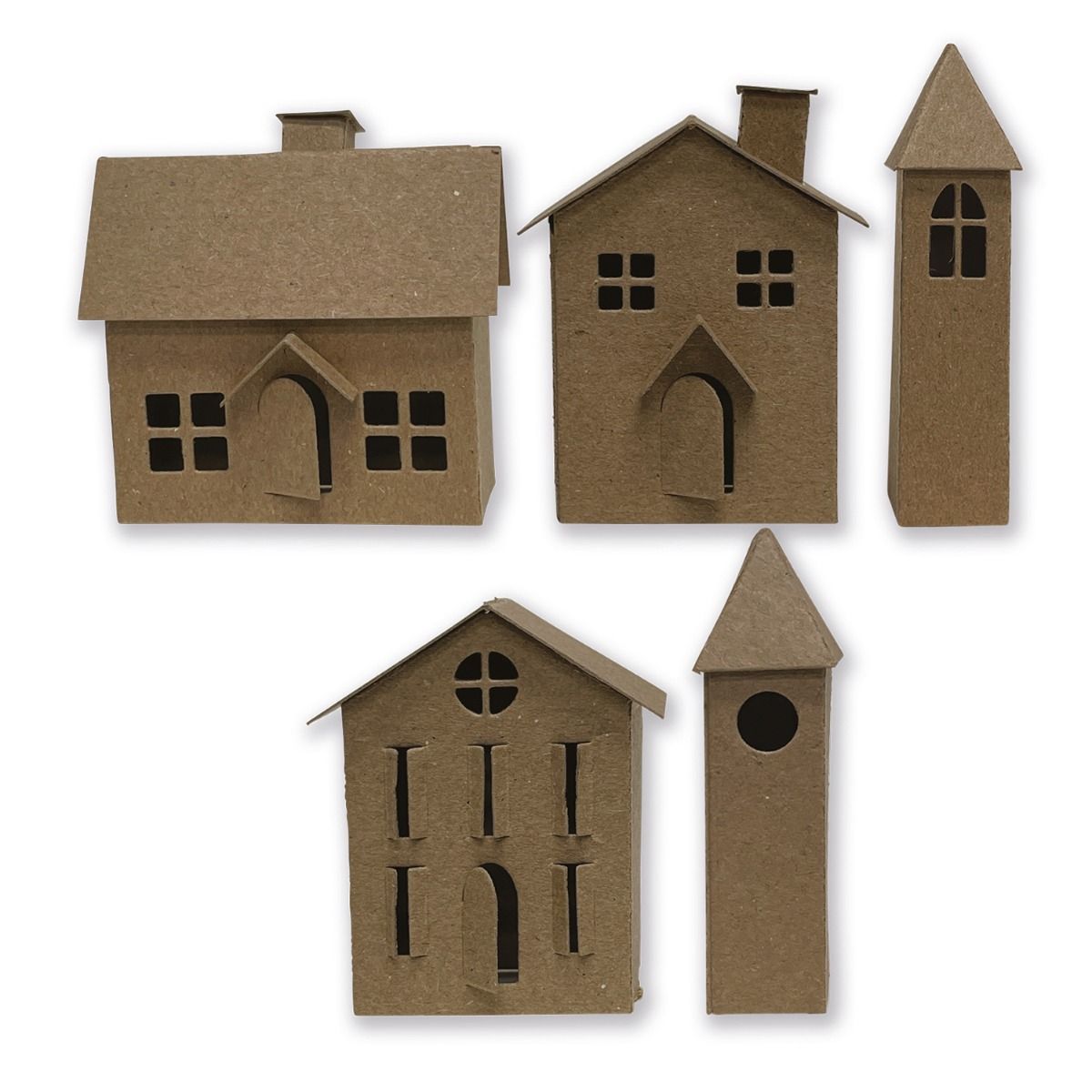 Sizzix Paper Village #2 Thinlits Die Set by Tim Holtz