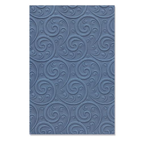 Sizzix 3-D Textured Impressions Embossing Folder - Ornamental Spiral