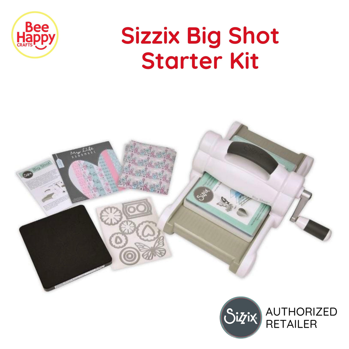 Sizzix Big Shot Starter Kit My Life Handmade Gray and White Machine