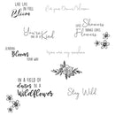 Sizzix Clear Stamps 10PK - Spring Bloom Sentiments