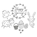 Sizzix Clear Stamps 9PK - Spring Essentials