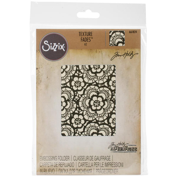 Sizzix Lace by Tim Holtz Texture Fades Embossing Folder