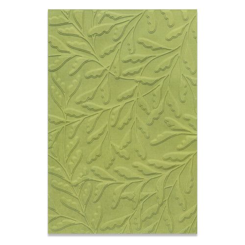 Products Sizzix Multi-Level Textured Impressions Embossing Folder - Delicate Leaves by Jennifer Ogborn