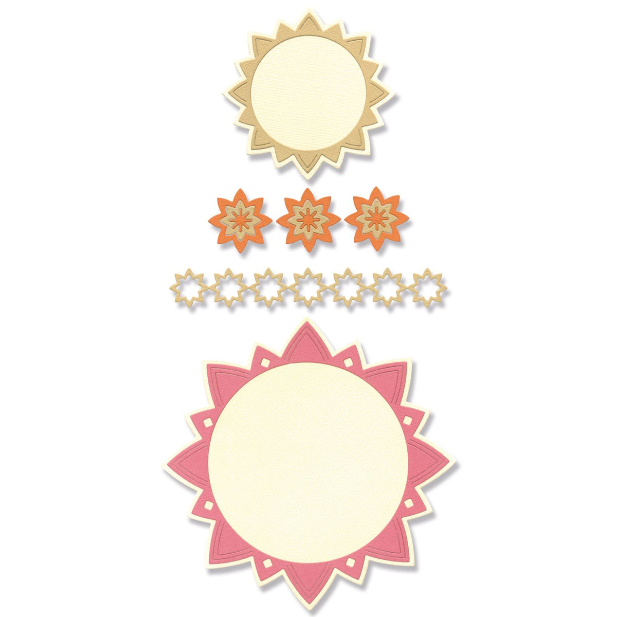 Sizzix Thinlits Die Set 10PK - Geo Frames & Borders by Lisa Jones