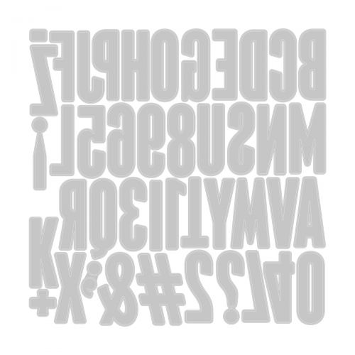 Sizzix Thinlits Die Set 43PK - Alphanumeric Bulletin by Tim Holtz
