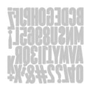Sizzix Thinlits Die Set 43PK - Alphanumeric Bulletin by Tim Holtz