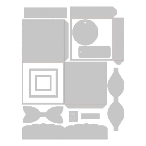 Sizzix Thinlits Plus Die Set 12PK - Classic Box by Kath Breen