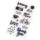 American Crafts Slice of Life Amy Tangerine Acrylic Clear Stamps