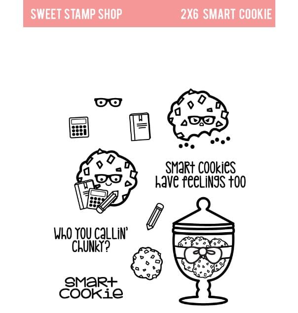 Sweet Stamp Shop Smart Cookie Stamp Set 2"x 6"