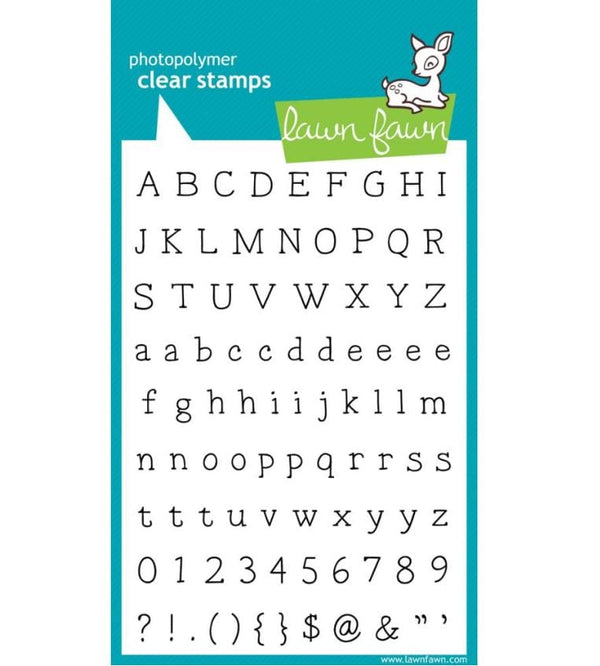 Lawn Fawn Smitty's ABCs Clear Stamps 4"X6"