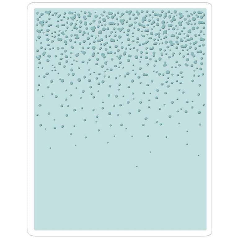Sizzix Snowfall/Speckles By Tim Holtz Textured Impressions A2 Embossing Folder