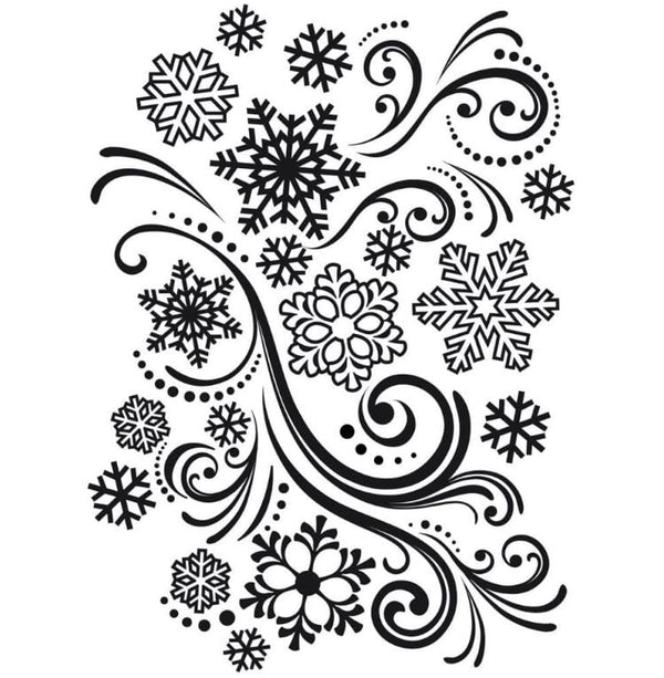 Darice Snowflake Swirl Embossing Folder