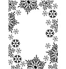 Darice Snowflake Trim Embossing Folder