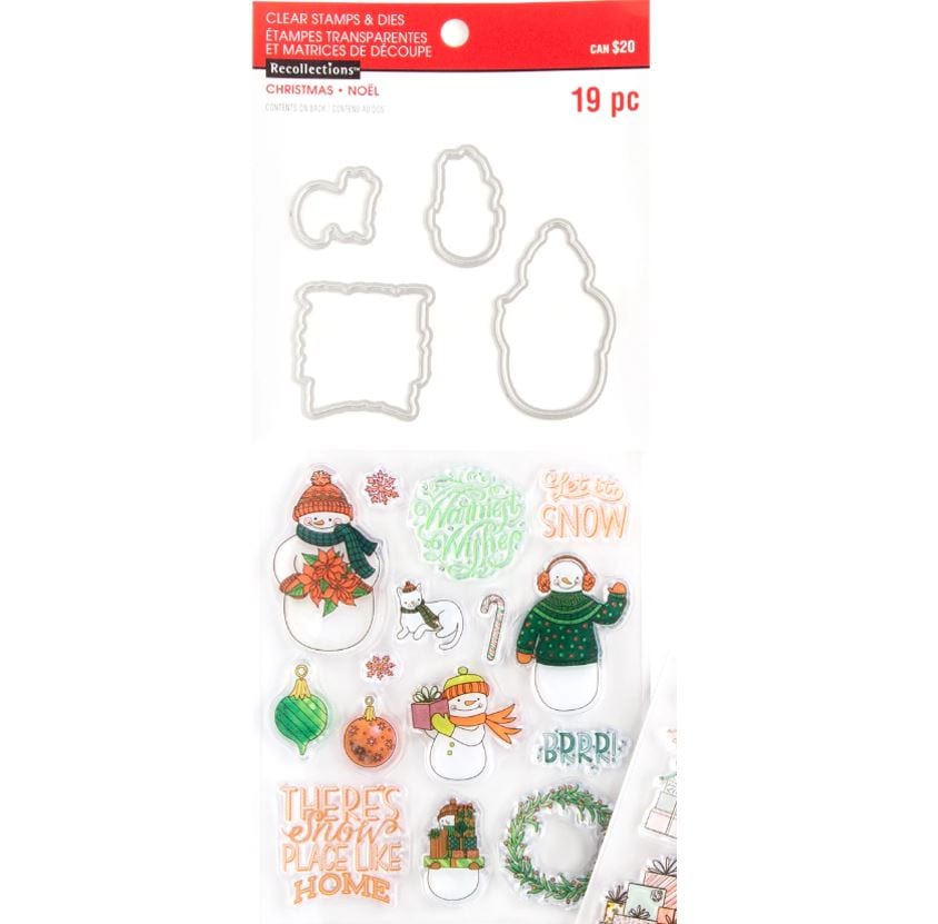 Recollections Snowman Brrr Stamps and Dies Set