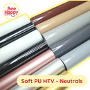 Bee Happy Neutrals and Metallic  HTV Heat Transfer Vinyl Soft PU (Iron On) 12" x 12" or 36"