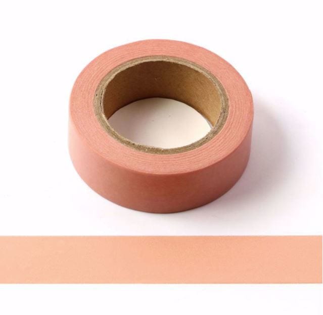 Solid Color Matte Washi Tape 15mm x 10m