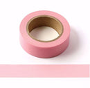 Solid Color Matte Washi Tape 15mm x 10m