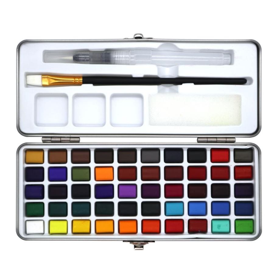 Bee Happy 50 Colors Solid Watercolor Set
