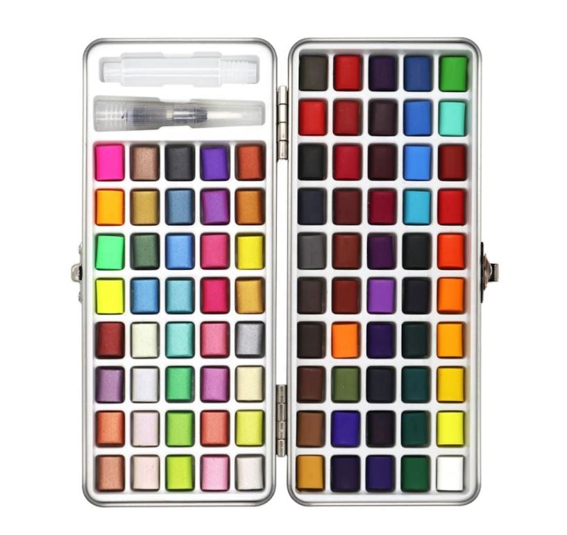 Bee Happy 90 Colors Solid Watercolor Set